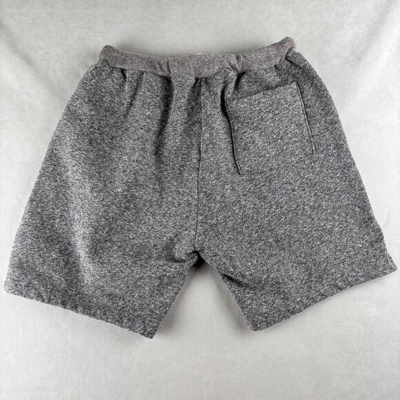 American Apparel Shorts Mens M Gray Heather Fleece Drawstring Pockets Made USA - Picture 2 of 7